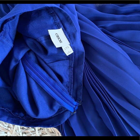 🐘ASOS blue chiffon skirt size 0 - Picture 8 of 8